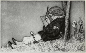 A young writer